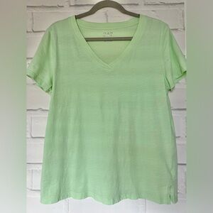 Basic cotton green tee